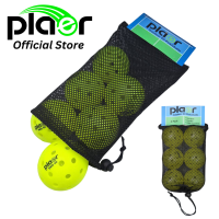 PLAER Outdoor Pickleballs Pro40 (แพ็ค 6 ลูก) - Pickleball คุณภาพสูงสำหรับเล่นสันทนาการ 40 หลุม (เทียบเท่า Franklin X40 และ Dura40) สีเขียวนีออน &amp; สีเหลืองสะท้อนแสง