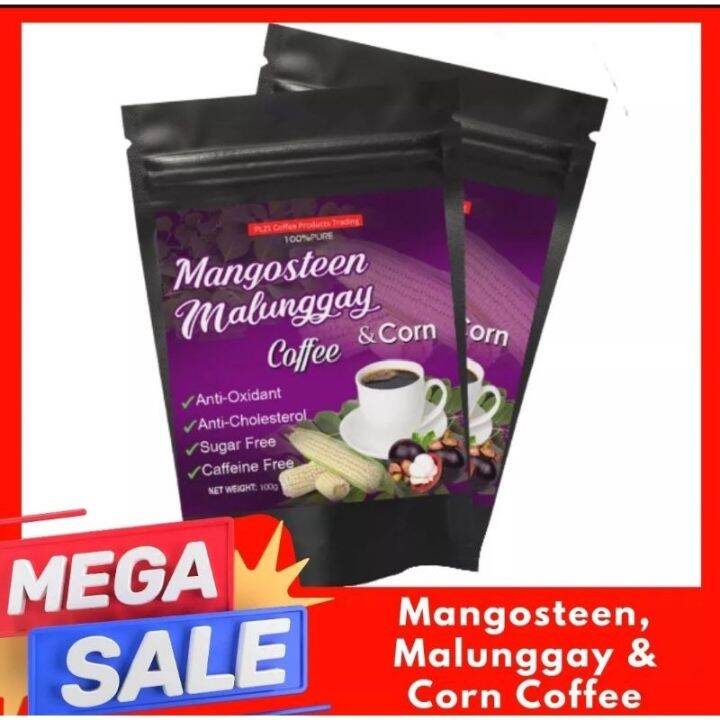 Original Mangosteen Malunggay Corn Coffee Herbal Coffee Acidic Diabetic