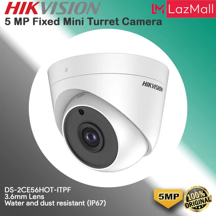 Hikvision IR Camera 5 MP Fixed Mini Turret/Dome Camera CCTV Camera