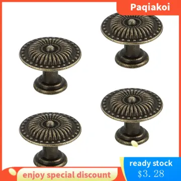 Vintage Bronze Solid Brass Cabinet Knobs Shell Handle Cupboard