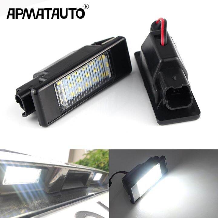 แผ่นเรืองแสงป้ายทะเบียน-led-2ชิ้นสำหรับ-mercedes-benz-sprinter-w906-viano-w639-viano-w639-2003-2014