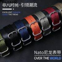 NATO ผ้าใบหนาสายไนลอนผู้ชายเบอร์ 5 กีฬานาฬิกาดำน้ำ CHAIN ​​1819202122324mm