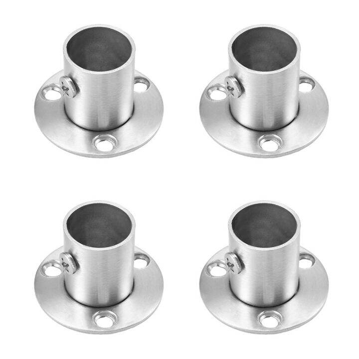 uxcell-4pcs-wardrobe-pipe-bracket-19mm-22mm-26mm-32mm-wall-mount-floor-antique-rod-flange-socket-flange-piece-rail-end-holder