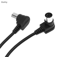 Dolity Double 90องศา Right Angle MIDI 5 PIN MALE TO MIDI 5Pin DIN plug CABLE ADAPTER