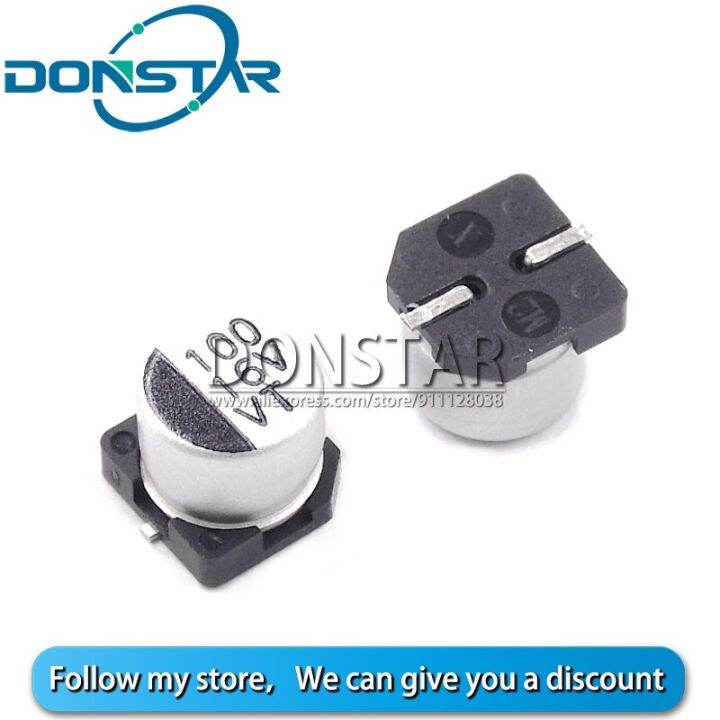 【DT】 hot 20PCS 100UF 16V SMD Aluminum Electrolytic Capacitors 16V 100UF 6.3*5.4MM 16 V 100 UF