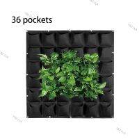 36 Pockets Vertical Wall-mounted Planting Non-woven Fabrics Hanging Pots Vegetable Flower Plant  Bags Garden Yard YB21TH