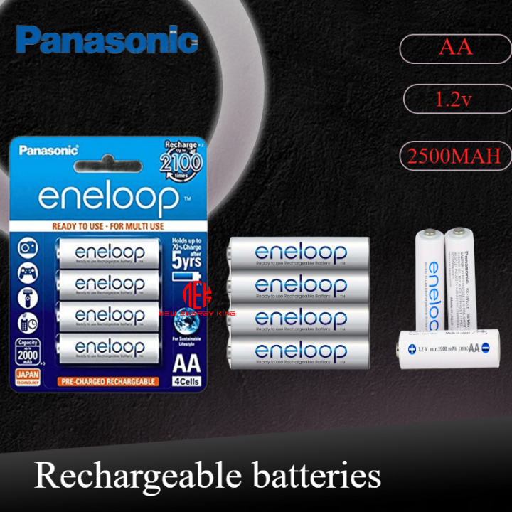 Panasonic Eneloop Pro AA 4-cell 2000mAh rechargeable Eneloop na baterya ...