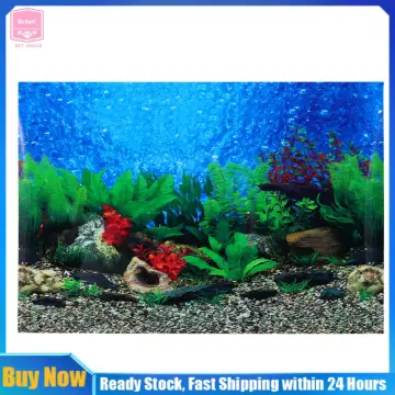Shop 3d Self-adhesive Fish Tank Wall Sticker Double Sided Aquarium  Background online - Feb 2024