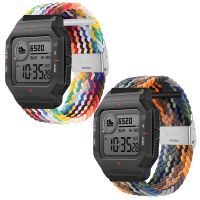 ☂ Pleciony pasek Solo Loop dla Amazfit NEO Bip 3 Pro S inteligentny zegarek regulowany opaska nylonowa dla Amazfit GTS 4 3 2 Mini bransoletka Correa