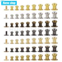 【CW】 20Sets Metal Alloy Round Rivets Spikes Screw Studs Crafts Leather Band