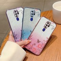 เคสป้องกันรวมทุกอย่างสำหรับ A5 OPPO 2020 / A9 2020ผงชิมเมอร์เคสโทรศัพท์เคลือบโลหะด้วยไฟฟ้า