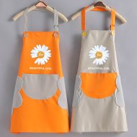 Kitchen Aprons Household for Wipeable Waterproof Oil-Proof Tablier Cuisine Femme Baking Accessories Cookingt Aprons