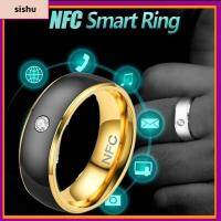 SISHU แหวน NFC อัจฉริยะสแตนเลสอเนกประสงค์สำหรับผู้ชาย,แหวนดิจิตอล NFC กันน้ำอัจฉริยะเชื่อมต่อได้สำหรับโทรศัพท์แอนดรอยด์