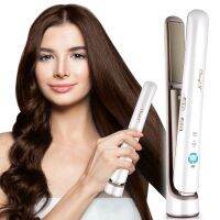 ▪ CkeyiN 2in1 Hair Straightener and Curler 20mm Flat Iron with Negative Ions for Hair Straightening Curling USB Rechargeable Suitable for all Hair Types HS534