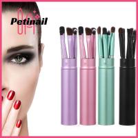 PETINAIL แปรงแต่งหน้าถักร้อยดอกไม้เปล่าอเนกประสงค์5ชิ้น,แปรงคอนทัวร์รองพื้นแปรงปัดอายชาโดว์ชุดแปรงอายแชโดวมืออาชีพ