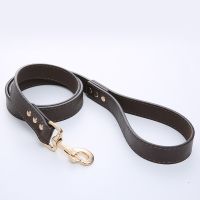 Dog Leash Harness Leather Lead 120cm Puppy Walking Running Leashes Training Rope Belt For Small Medium Large Dogs Pet Supplies