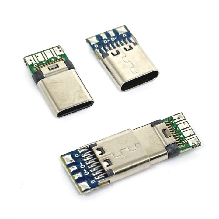 cc-usb-3-1-type-c-male-female-connectors-jack-tail-24pin-usb-male-plug-electric-terminals-welding-data-support-pcb-board