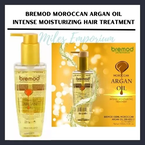 Bremod Moroccan Argan Oil - Intense Hair Treatment - Moisturizing ...