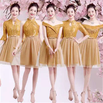 Lazada 2024 gold dress