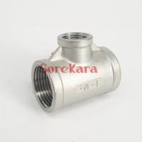 1/2 BSP To 1 BSP Female Thread 304 Stainless Reducing Tee 3 Way Connector Pipe Fitting water oil air 1.6 Mpa