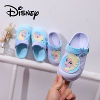 Disney Children Sandals Cartoon Princess Frozen Anna Elsa Sophia Print Summer Flips Flops Baby Girls Garden Shoes Kids Beach