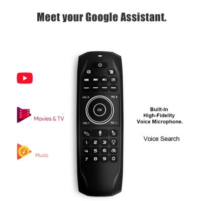 G7V Pro Air Mouse Russian mini Keyboard 2.4G Wireless IR Learning Gyroscope Voice Remote Control with Mic for Android TV BOX G7