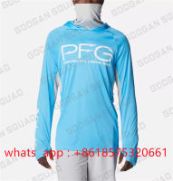 ผู้ชาย PFG hoodie ผู้ชายตกปลาแขนยาวหน้ากาก hooded เสื้อตกปลาเครื่องแต่งกายแขนยาว UV เสื้อตกปลา