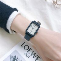 2021 new rectangular watch womens ins style white student simple temperament waterproof retro forest college style