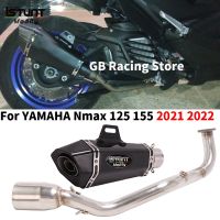 Slip On For YAMAHA NMAX 125 155 NMAX155 2020 2021 2022 Full System Motorcycle Exhaust Escape Moto Front Link Pipe 51mm Muffler Haberdashery