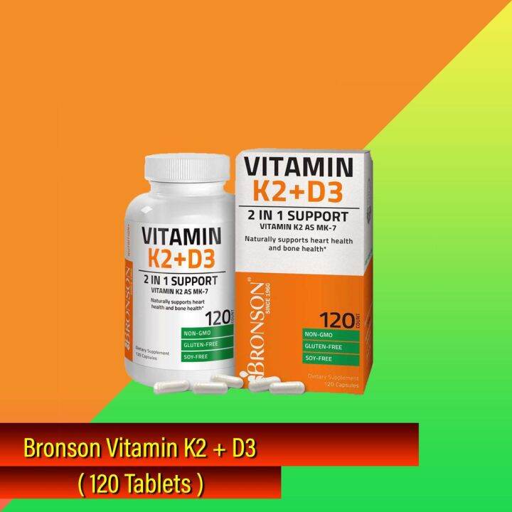 Bronson Vitamin k2 + d3 ( 120 Capsules ) | Lazada PH