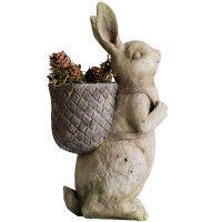 【จัดส่งภายใน 24 ชม】▶️Rabbit Flower Pot Outdoor Decor Statue กระต่ายดอกไม้หม้อตก แต่งกลางแจ้งรูปปั้น