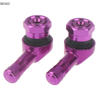 MIAO 2pcs CNC รถจักรยานยนต์90องศามุมล้อยางก้าน tubeless Valve อลูมิเนียม