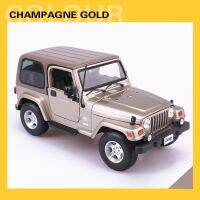 Maisto รถจำลองจำลองจำลอง1:18อัลลอยหล่อรถจี๊ป Sahara Hardtop Gold 31662 Wrangler รถออฟโรด