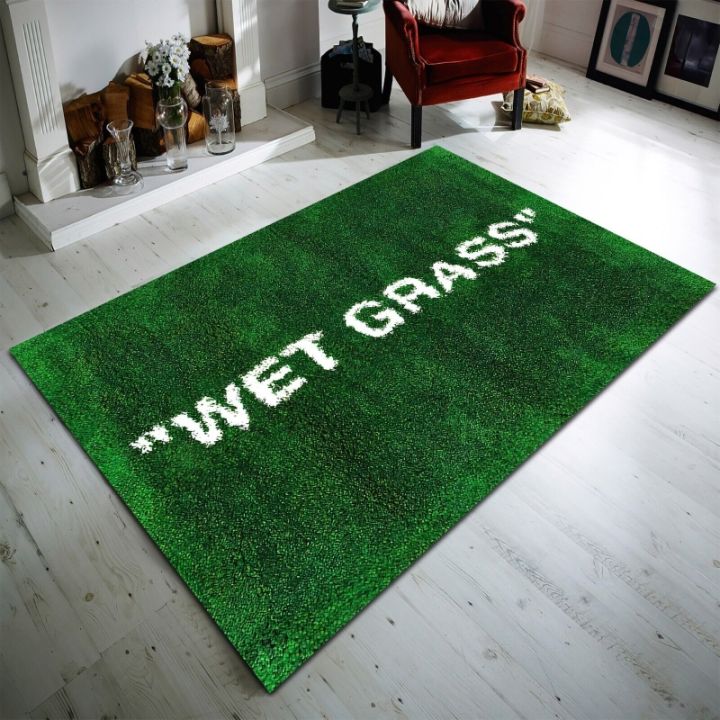 Wet Grass Carpet Luxury Green Area Rug Living Room Floor Mat