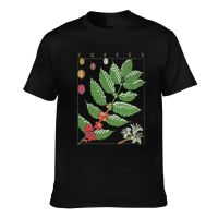 Premium Quality Coffee With Print Of Botanical Flowers Father/Dad Cotton Summer T-Shirt