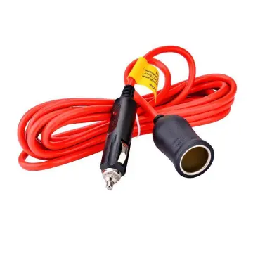 3M 12V / 24V Car Cigarette Lighter Extension Cable Dustproof Waterproof Car  Battery Terminal Alligator Clip Socket Adapter
