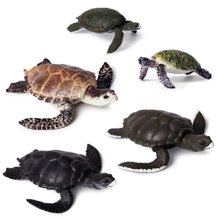 tfami-mini-ocean-series-emulation-สัตว์ของเล่นเด็กเต่าขนาดเล็กสัตว์ของเล่นยางคุณภาพสูงของเล่นสำหรับเด็กของขวัญ