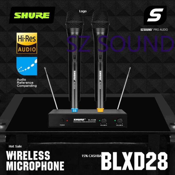 SHURE BLXD28 mic wireless microphone karaoke suara jernih original
