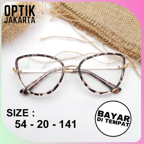 Kacamata model mata kucing 98525 kacamata minus wanita antiradiasi
