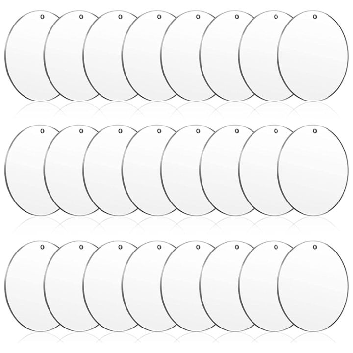 24-pieces-3-inch-acrylic-keychain-blanks-circles-clear-disc-ornaments-blanks-with-hole-circle-discs-for-diy-keychain