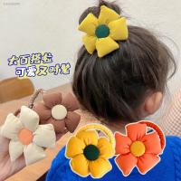 ∈ Lovely Sunflower Childrens Hair Rope Flower Headband High Ponytail Holder Hair Ring Fashion Hair Accessories For Girls Headwear