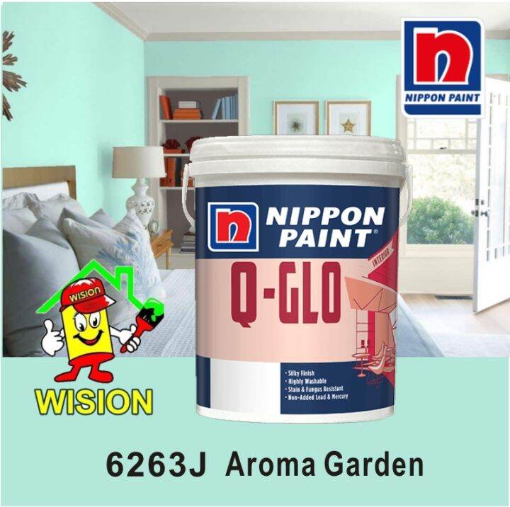 6263J AROMA GARDEN 1L / 5L /15L NIPPON PAINT QGLO / INTERIOR PAINT