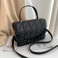 [COD] sense bag women 2021 new trendy autumn and winter texture simple shoulder Messenger retro portable square