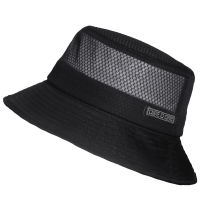 Hight Quality Cool Soft Thin Polyester Mesh Bucket Hat Male Summer Panama Sun Cap Men Women Beach Big Size Bucket Hat 56-60cm