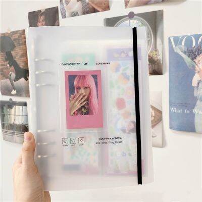 A5 Kpop Binder Photocards Holder Ins Album Book 3 Inch Album Heart Photo Card Album Student School Stationery