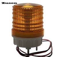 【LZ】♣✎  Zusen pequena luz de sinal amarelo estroboscópio piscando aviso LED luz sempre ligado três modos TB5051-Y 12V 24V 110V 220V