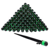 Drip Irrigation Emitters 50Pcs Quick-Connect Drip Emitter Drip Irrigation System Self Watering Spike For Plants Flow Emitters Watering Systems  Garden