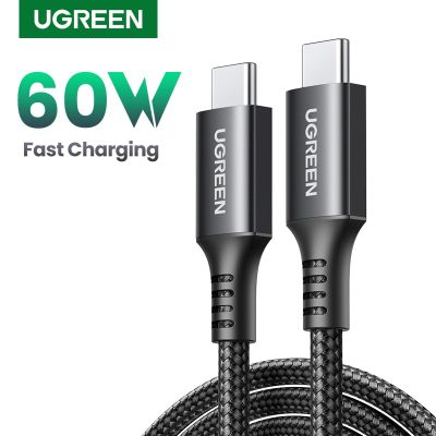 UGREEN 60W 100W USB Type C to USB C Fast Charging Cable for Macbook iPad Samsung Xiaomi USB Type C Fast Charger Cord 60W 100W Docks hargers Docks Char