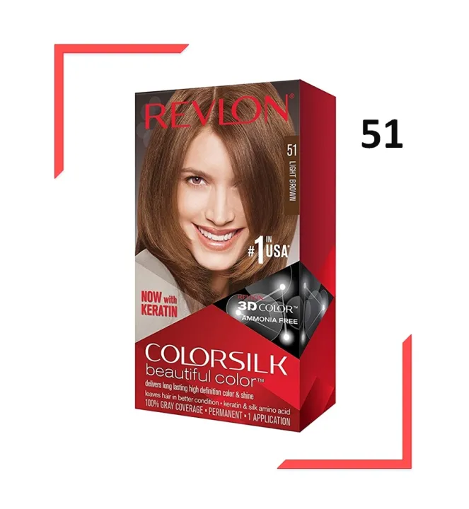 Revlon Colorsilk 51 Hair Color, Light Brown (#51) | Lazada PH