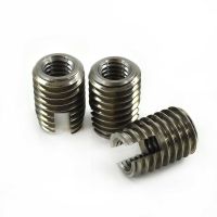 ▥✳♞ 20 pcs/bag Type 302 M8 Stainless Steel Threaded Metal Thread Repair Inserts Self Tapping Inserts Threaded Slotted Screws